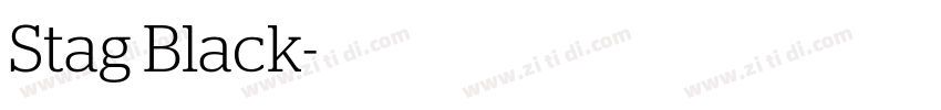 Stag Black字体转换